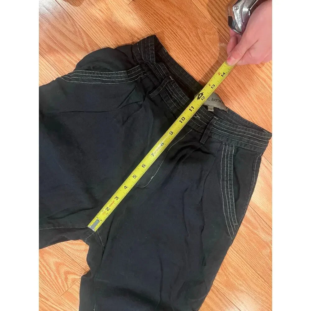 100% Linen Pants Rachel Antonoff Dark Green 2 - Part of a Set (Sold Separately) - Picture 7 of 8